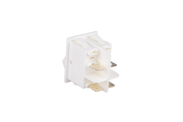 30*22mm White Body 2NO with Illumination with Terminal with Red (On-Off) Symbol White A14 Series Rocker Switch